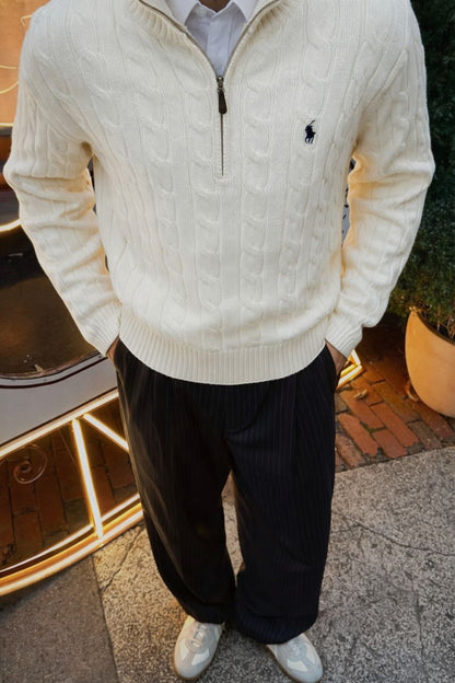 ralph lauren quarter zip sweater