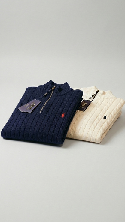 ralph lauren quarter zip sweater