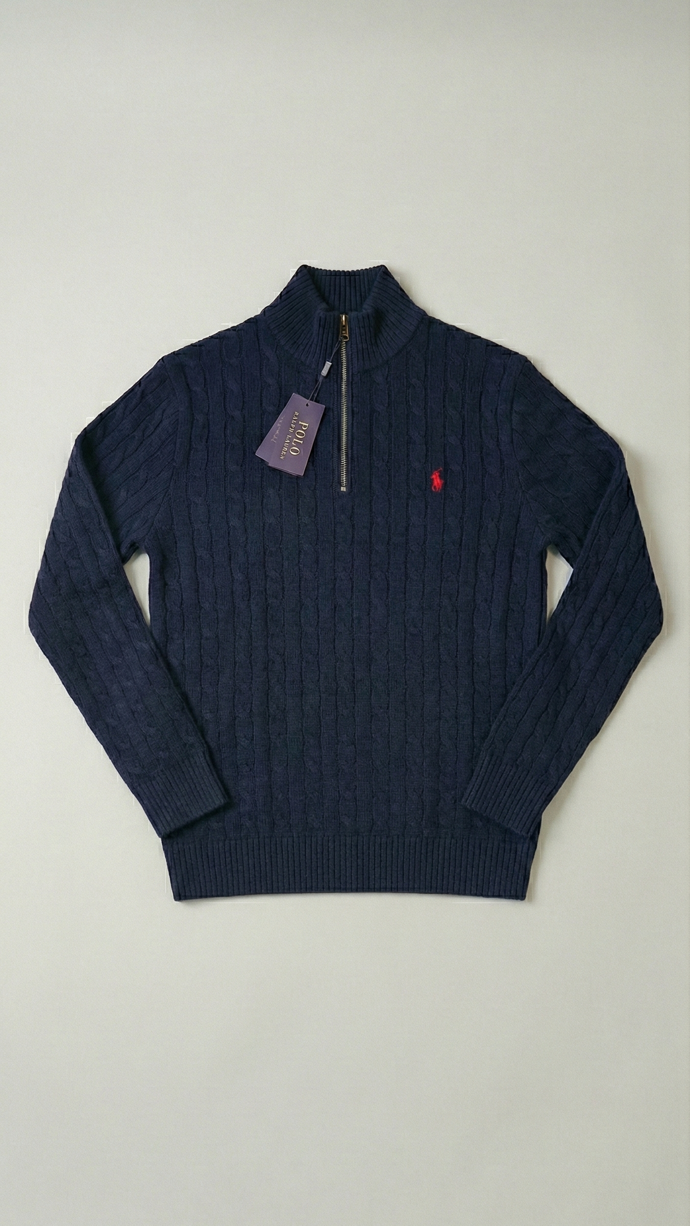 ralph lauren quarter zip sweater