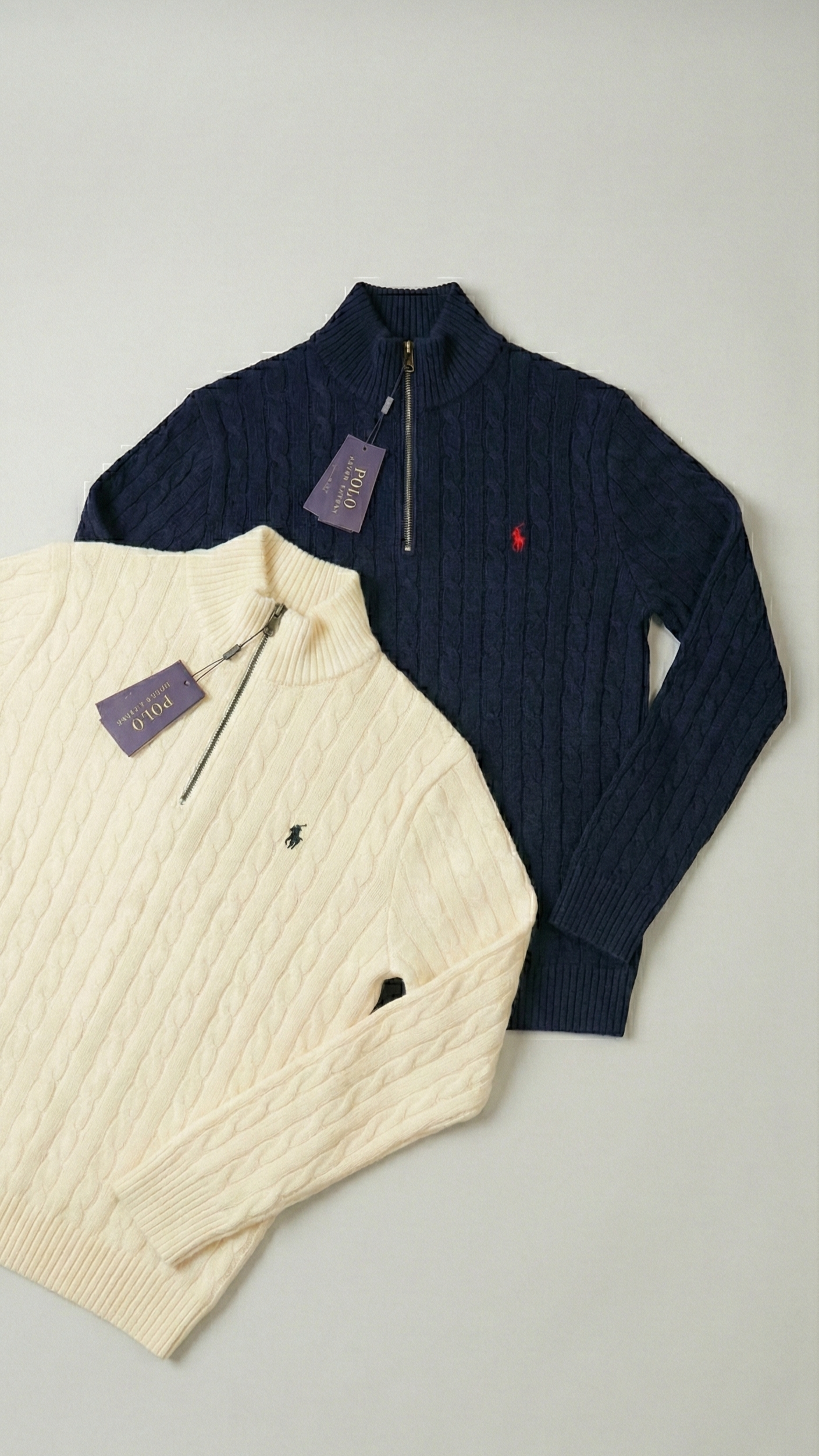 ralph lauren quarter zip sweater