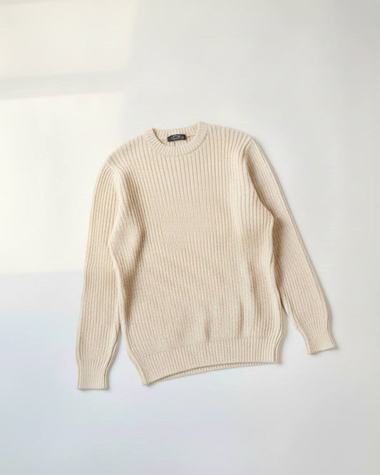 Knit sweater demi-oversized